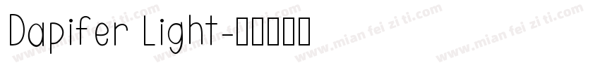Dapifer Light字体转换